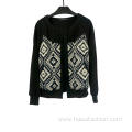 Women's Round Neck Long Sleeve Jacket